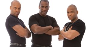 three black man